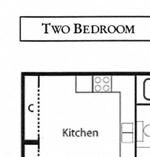 2 Bedroom 1 Bathroom
